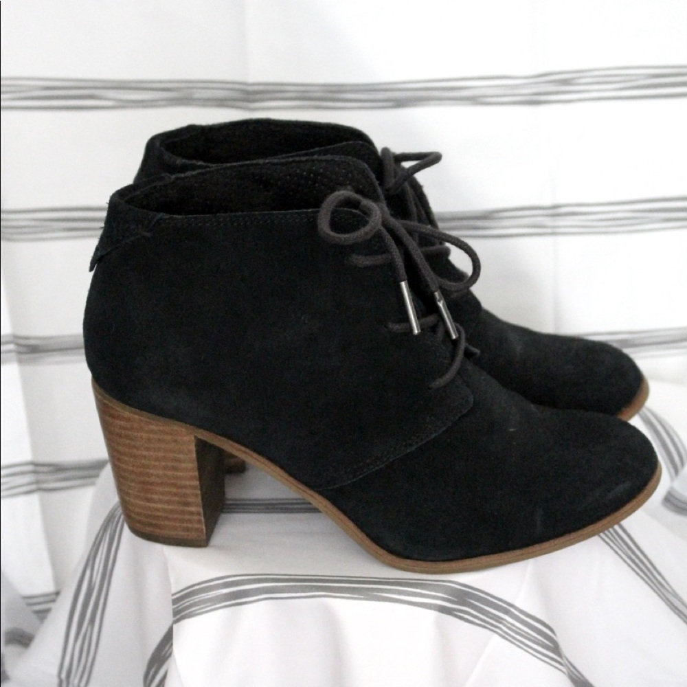 TOMS Lunata Lace Up Ankle Booties